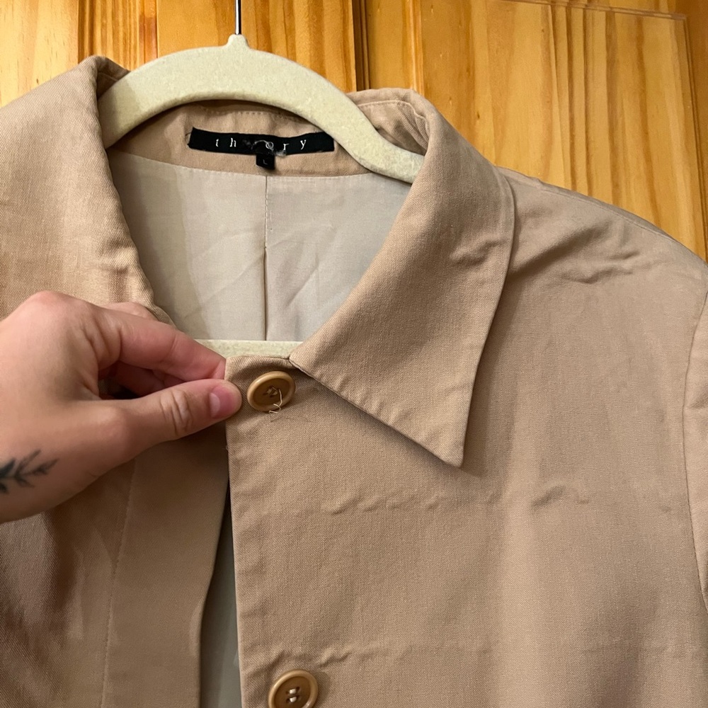 Theory trench coat, used.